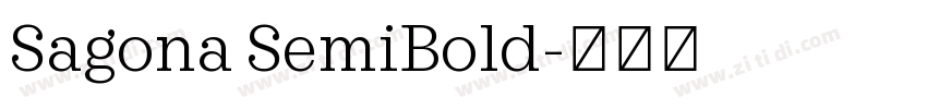 Sagona SemiBold字体转换